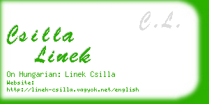 csilla linek business card
